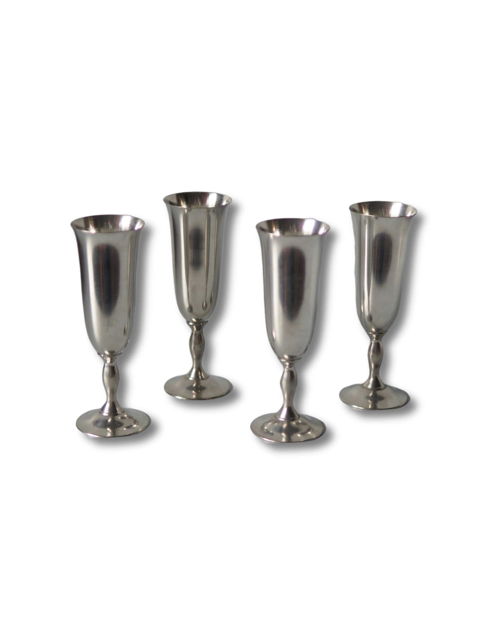 Case Study Objects Set of 4 pewter tall goblets, made in Holland La Bomba Floristry Vancouver Canada Set of 4 pewter tall goblets, made in Holland