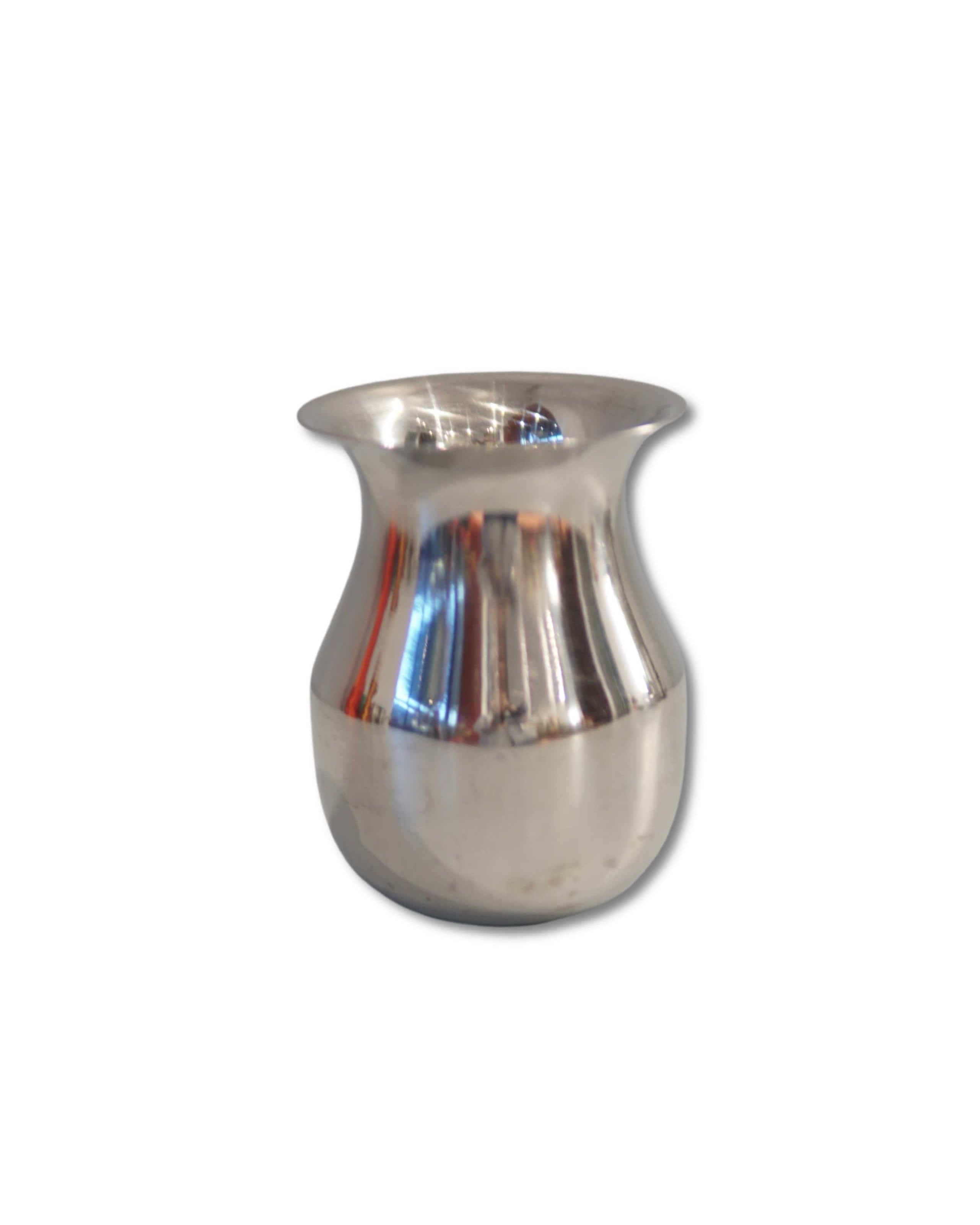 Case Study Objects Small silver vase La Bomba Floristry Vancouver Canada Small silver vase