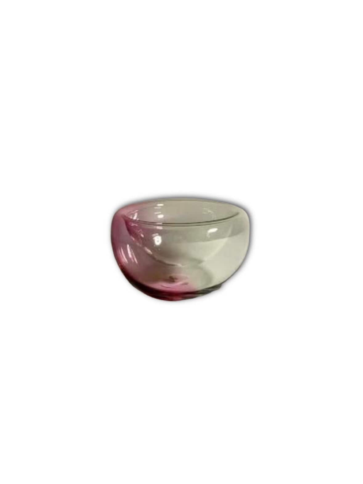 Jemma Van Osch Transparent Pink Jemma Van Osch Glass Bowl Small La Bomba Floristry Vancouver Canada