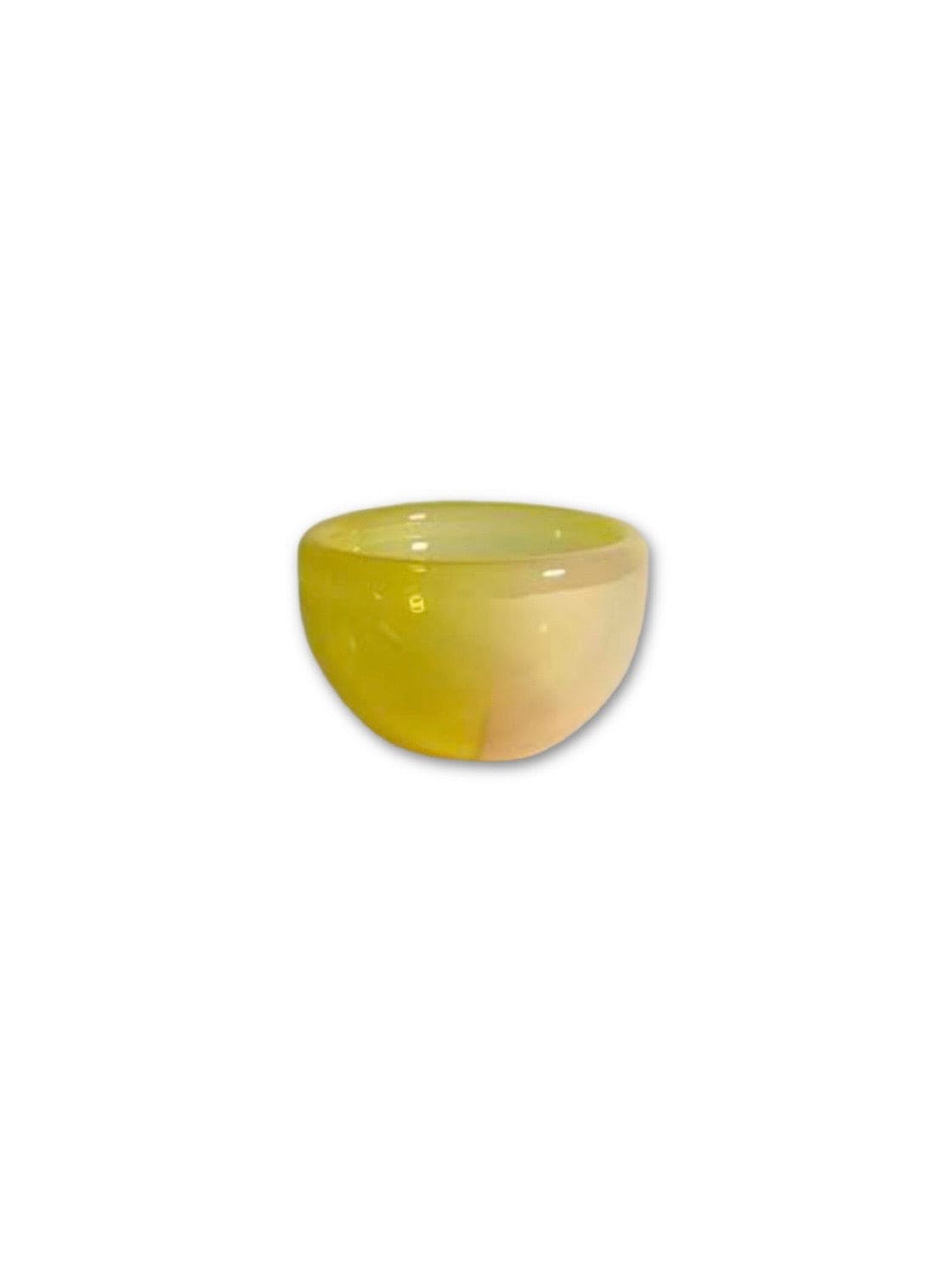 Jemma Van Osch Yellow Jemma Van Osch Glass Bowl Small La Bomba Floristry Vancouver Canada